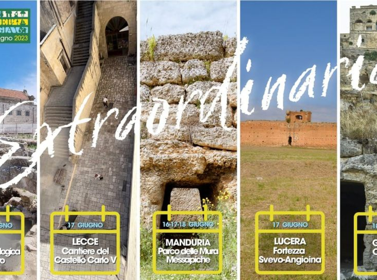 &quot;Extraordinaria&quot;: I° sabato di giugno al Castello Carlo V di Lecce visite guidate al cantiere